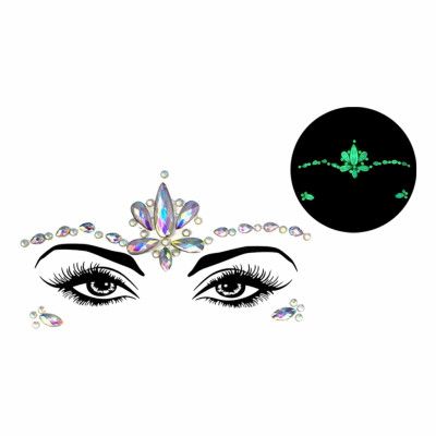 Face Jewels Glow in the Dark Alva