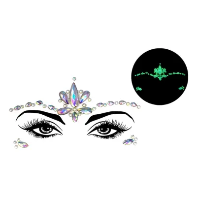 Face Jewels Glow in the Dark Alva