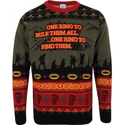 Sagan om Ringen Christmas jumper - I'm Looking For Someone - L - för Herr - flerfärgad