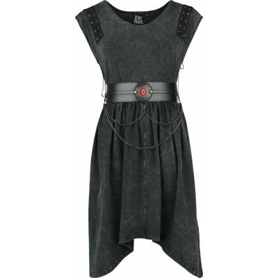 Sagan om Ringen - Gothic Halvlång klänning - Mordor - S L - för Dam - svart