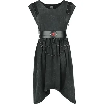 Sagan om Ringen - Gothic Halvlång klänning - Mordor - M XL - för Dam - svart