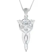 Sagan om Ringen Halsband - Arwens Evenstar - för Dam - silverfärgad