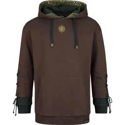 Sagan om Ringen Luvtröja - Kapuzenpullover Rohirrim - Oversize - XL XXL - för Herr - brun