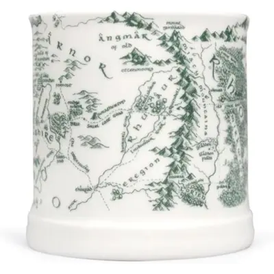 Sagan om Ringen Mugg - Haradwaith - för  vit/grön