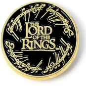 Sagan om Ringen Pin - Logo - för None - guldfärgad