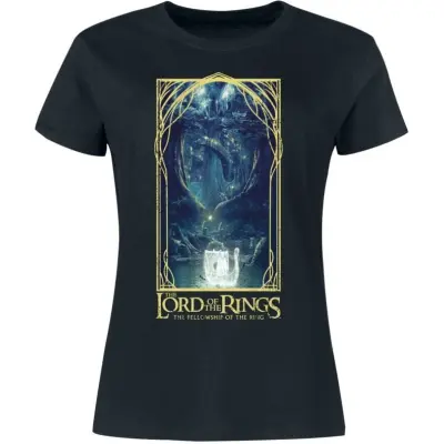 Sagan om Ringen T-shirt - Galadriel on the lake - S 5XL - för Dam - svart