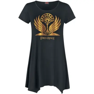 Sagan om Ringen T-shirt - Golden Wings - S XXL - för Dam - svart