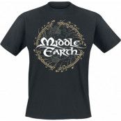 Sagan om Ringen T-shirt - Middle Earth - M XXL - för Herr - svart