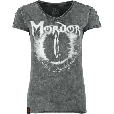 Sagan om Ringen T-shirt - Mordor - S XXL - för Dam - skiffer