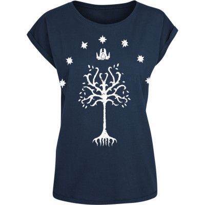 Sagan om Ringen T-shirt - Tree Of Gondor - S 3XL - för Dam - mörkblå