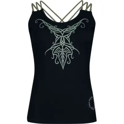 Sagan om Ringen Topp - Mirkwood Elven Collection - Elbenblatt - S XXL - för Dam - svart